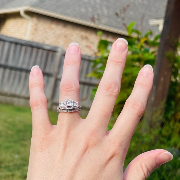 SOLD Engagement Ring Set - Picture 2 of 6